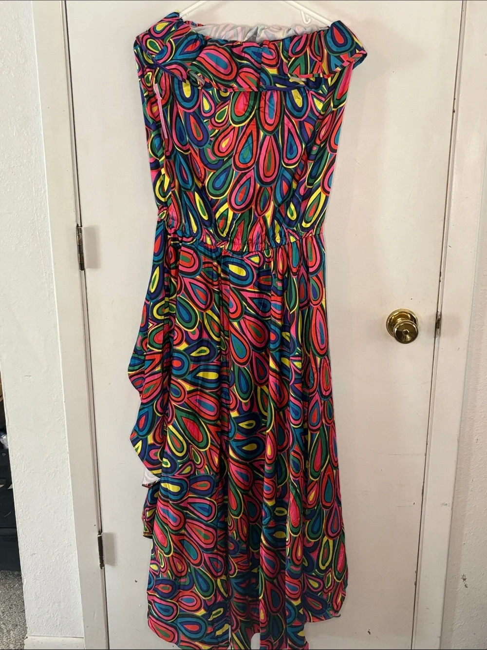 Rachelly M Swimwear psychedelic long strapless cover up Size Medium